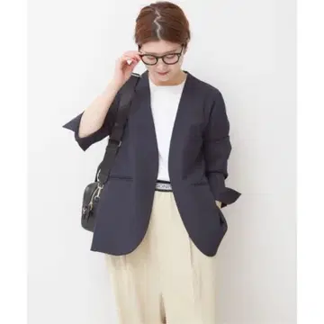 Spick & Span 린넨 라이크 노카라 자켓 38