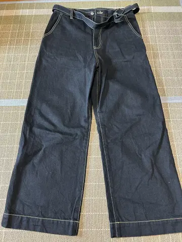 yass BELTED DENIM TROUSER