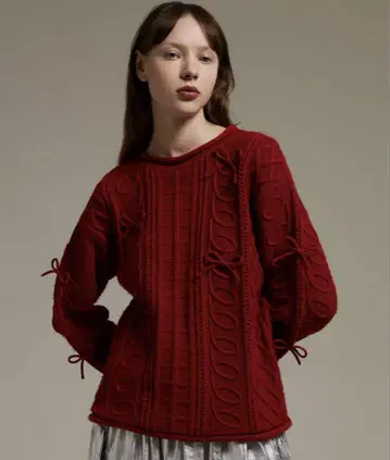 POPPY Kurukuru ribbon loose knit