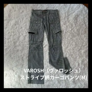 VAROSH 스트라이프 패턴 카고 팬츠