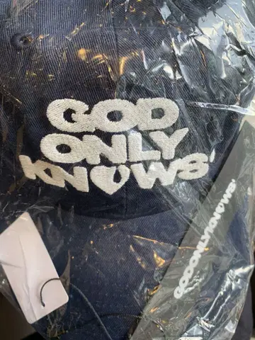NAVY GOD ONLY KNOWS LOGO CAP