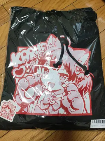 아카미카루비 새 의상 후디 BLACK XL