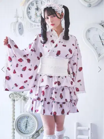 Ank Rouge cherry berry princess 유카타 원피스