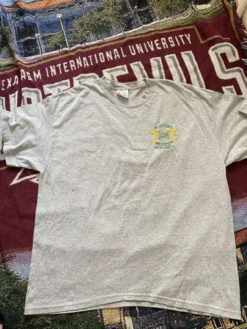 HANES 50/50 그레이 티셔츠 디스트릭트