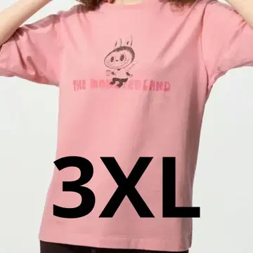 UNIQLO 유니클로 팝마트 라부부 T셔츠 3XL 핑크