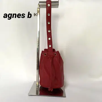 agnes b. 보야주 프레 숄더백 복조리 천연 가죽
