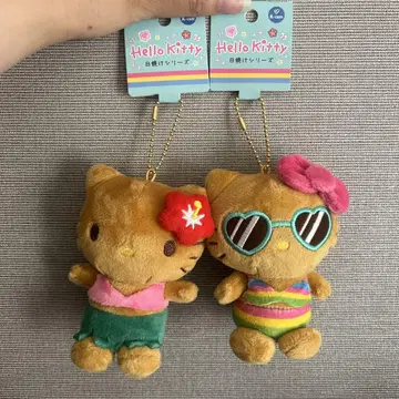 햇볕에 탄 헬로키티 2개 세트 키링