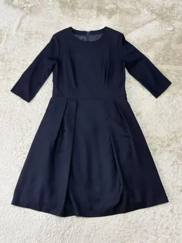 온워드 원피스 7부 소매 네이비 가을 상품
