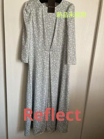 미사용 새상품 Reflect 미니 꽃무늬 & 플레어 원피스 9호