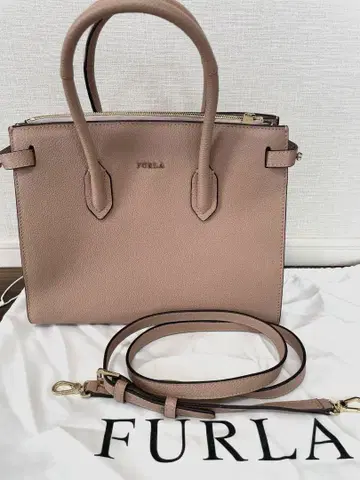 미사용 새상품 FURLA 훌라 2WAY 백 핑크 베이지