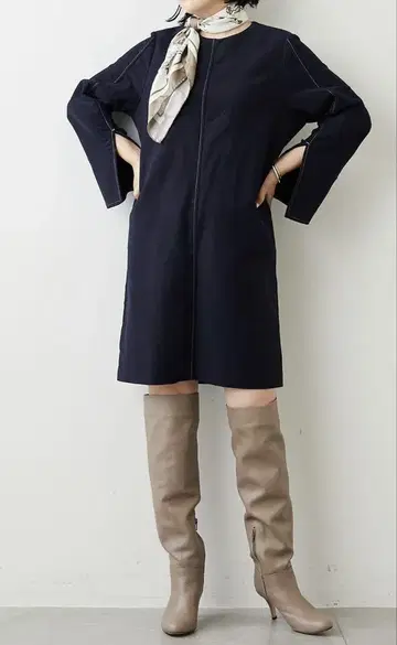Whim Gazette 롱 부츠 소가죽
