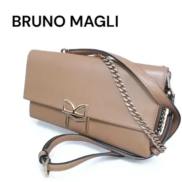 새상품급 브루노말리 숄더백 골드 체인 가죽 이탈리아제