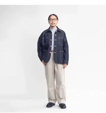 FOB factory F2410 헴프 데님 커버올