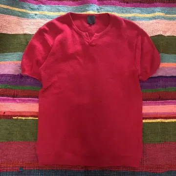 구제 의류 vintage 캘빈클라인 CK 반팔 코튼 니트 변형직
