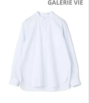 GALERIE VIE 갤러리 비 밴드 칼라 셔츠 라이트 블루