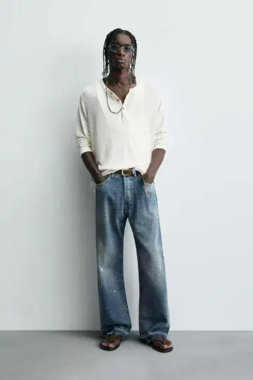 ZARA 루즈핏 데님 배기 데님