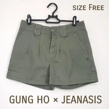 미사용 GUNG HO JEANASIS 콜라보 숏팬츠 하프 팬츠