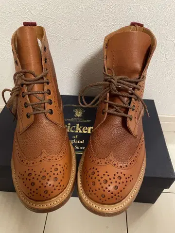 Tricker's 트리커스 새상품 여성용 윙팁 컨트리 부츠
