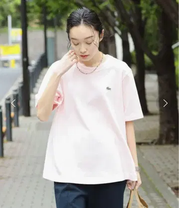 미사용 LACOSTE for BEAMS BOY / 별주 A라인 티셔츠