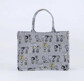SNOOPY x VOYAGES 피넛 자카드 토트백 L
