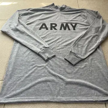 ARMY 프린트 티셔츠 L 사이즈 그레이