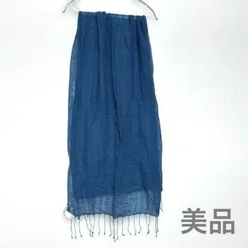 BANANA REPUBLIC 다크 블루 스톨 울 실크