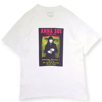 [귀중] ANNA SUI 안나수이 90년대 빈티지 티셔츠 M Hanes