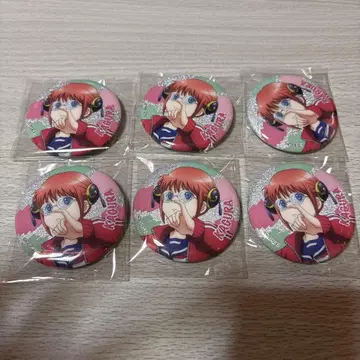 은혼 긴파치 라메 반짝이 캔배지 컬렉션 카구라