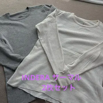 INDERA 써멀 화이트 헤더 그레이 세트 XL 빈티지