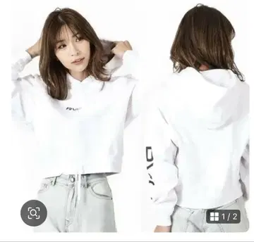 RVCA 숏 기장 후드티