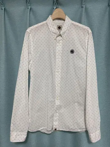 PRETTYGREEN 도트 셔츠 SLIMFIT S