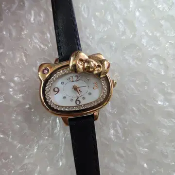 작동품 헬로키티 페이스 모양 워치 쿼츠