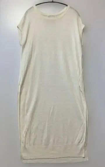 비어즐리 린넨 마 100% 롱 베스트 원피스 슬릿