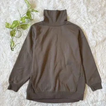 COMME CA ISM 여성용 긴팔 트레이닝복 (L) 터틀넥 면