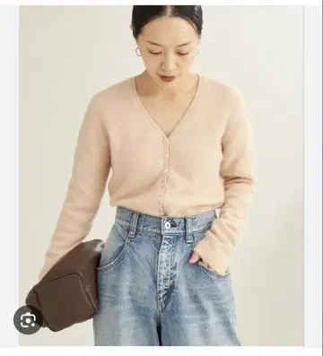 Plage 플라주*Light fur midi 가디건 베이지