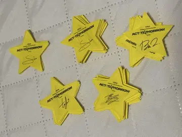 TXT 서울 콘서트 낙하물 별 각 멤버 5매 세트 TOMORROW