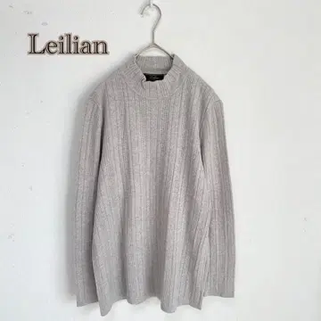 [레리안/Leilian] 울 캐시미어 실크 니트소 하이넥 리브