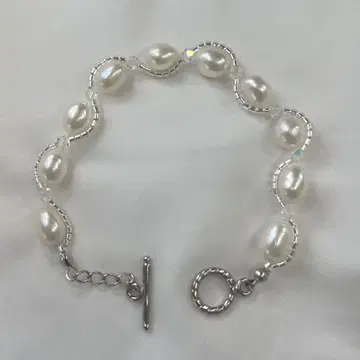 [ 스와로브스키 ] 펄과 크리스탈 비즈 팔찌
