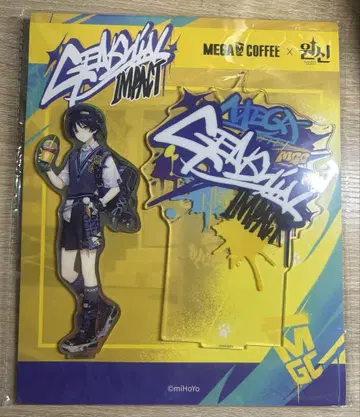 원신 한국 아크릴 스탠드 방랑자 스카라무슈 콜라보 MEGA COFFEE