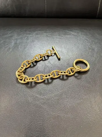 닻 팔찌 놋쇠 골드