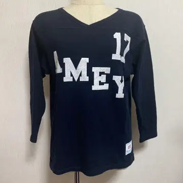 AMERICANA 풋볼T 네이비 곤색 로고 티셔츠 새상품급