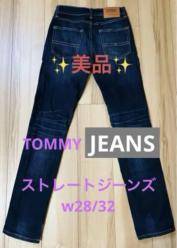 새상품급 TOMMY JEANS 청바지/스트레이트/다크 네이비 28/32