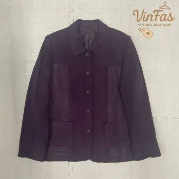 vintage 퍼플 스트라이프 자켓