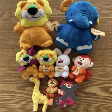 타벳코 동물 봉제 인형 마스코트 세트