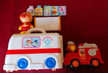 호빵맨 완구 세트 구급차와 소방차