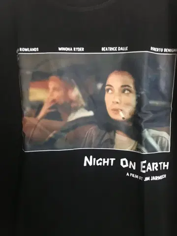 Night on Earth 영화 셔츠 위노나 라이더 짐 자무쉬