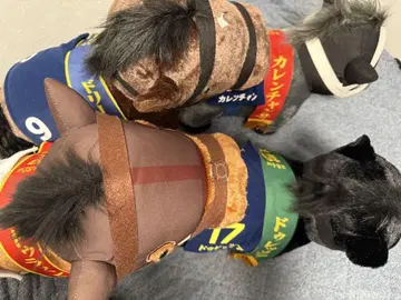 경마 봉제 인형 4체