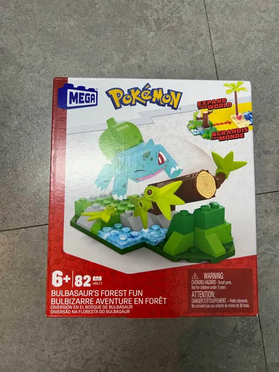 Mattel Mega Bloks Pokemon Adventure World Jungle Bulbasaur 82 Pieces