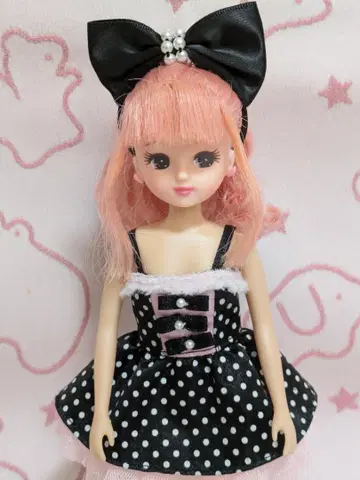 리카짱 하자품 인형 리카짱 (본체+의상 포함) 블랙 고양이