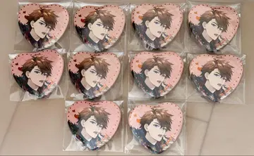 니지산지 Melty Valentine 하트형 캔뱃지 키타미 유세이